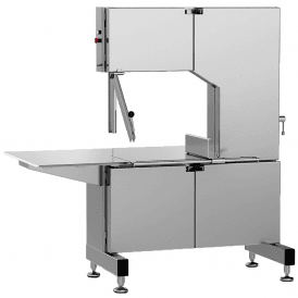 STL800 FLoor Standing Meat Bandsaw - Fixed or Roller Table